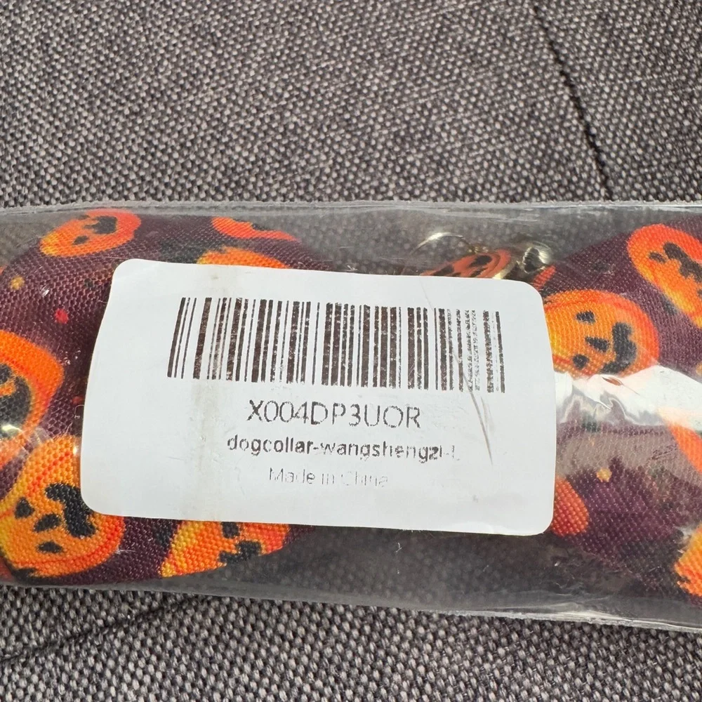 ADOGGYGO Halloween Dog Collar - Adjustable - Pumpkin